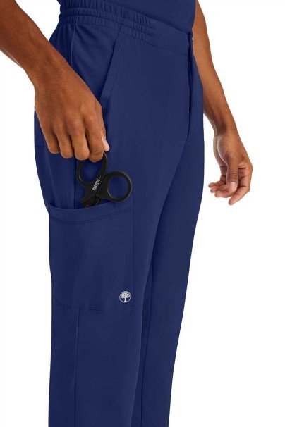 Men's Healing Hands scrubs set (Matthew top, Ryan trousers) navy-7