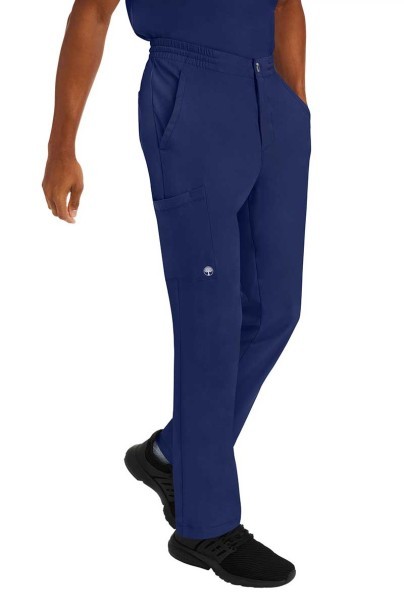 Men's Healing Hands scrubs set (Matthew top, Ryan trousers) navy-6