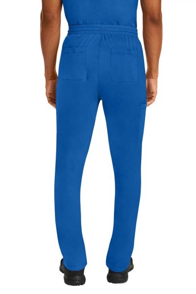Men's Healing Hands scrubs set (Matthew top, Ryan trousers) royal blue-4