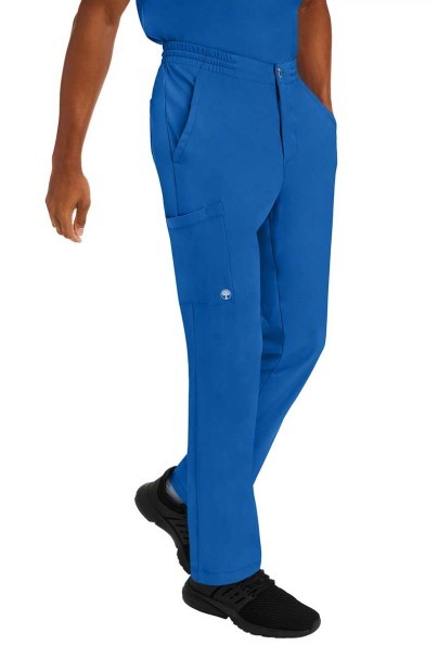 Men's Healing Hands scrubs set (Matthew top, Ryan trousers) royal blue-6