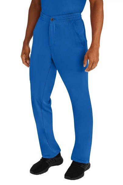 Men's Healing Hands scrubs set (Matthew top, Ryan trousers) royal blue-5