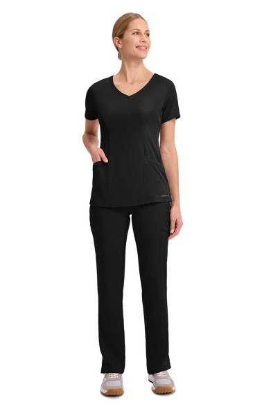 Women's Healing Hands Renee jogger scrub trousers black-3