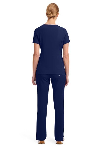 Women's Healing Hands Renee jogger scrub trousers navy-4