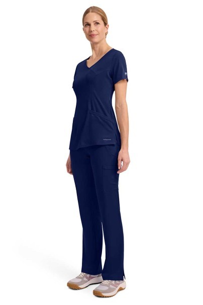 Women's Healing Hands Renee jogger scrub trousers navy-5