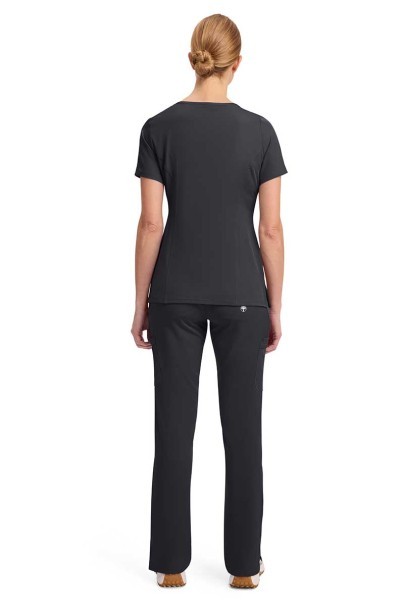 Women's Healing Hands scrubs set (Madison top, Renee trousers) pewter-1