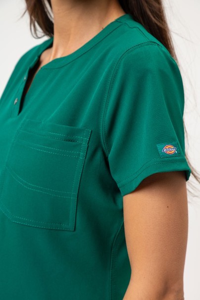 Women's Dickies EDS NXT scrubs set (Round Neck top, Wide Leg trousers) hunter green-5
