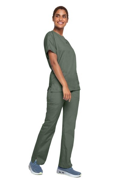 Women’s Cherokee Originals Natural Rise scrub trousers olive-2