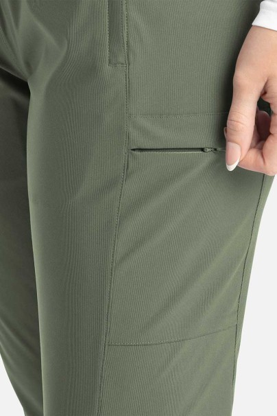 Women's Maevn Embrace scrubs set (Luna top, Nora trousers) olive-9