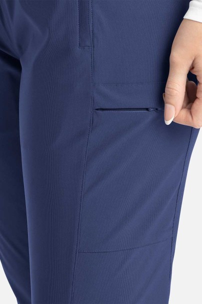 Women's Maevn Embrace scrubs set (Luna top, Nora trousers) navy-10