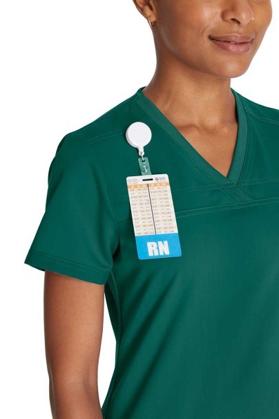 Women's Dickies Balance scrubs set (V-neck top, Mid Rise trousers) green-4