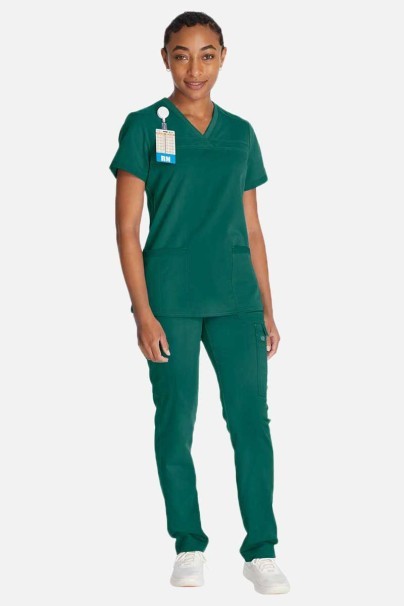 Women's Dickies Balance scrubs set (V-neck top, Mid Rise trousers) navy-2