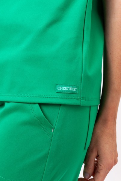 Women's Cherokee Achieve Crew Neck scrub top green-6