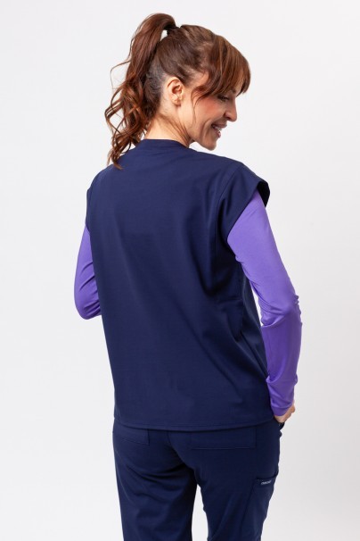 Women's Cherokee Achieve Crew Neck scrub top navy-2