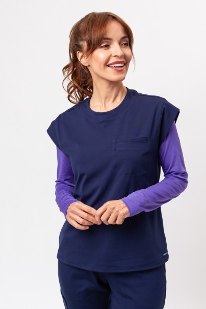 Women's Cherokee Achieve scrubs set navy-4