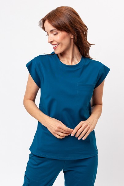 Women's Cherokee Achieve scrubs set caribbean blue-4