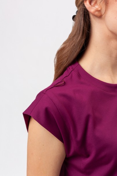 Women's Cherokee Achieve scrubs set wine-7