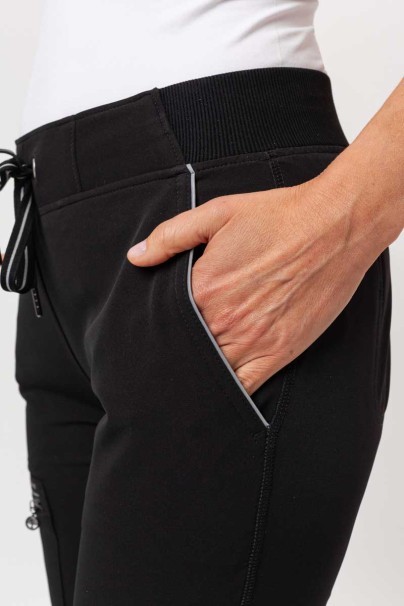 Women's Healing Hands scrubs set (Sonia top, Nisha trousers) black-11