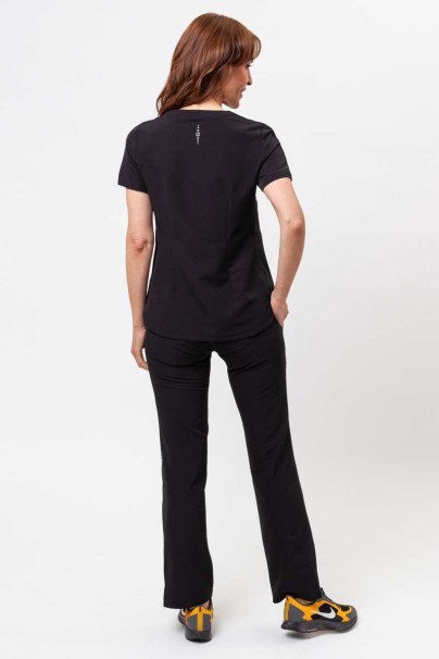 Women's Healing Hands Skyler scrub top black-7