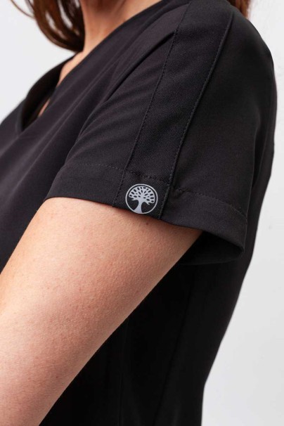 Women's Healing Hands Skyler scrub top black-4