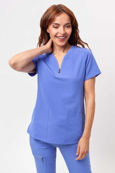 Women's Healing Hands scrubs set (Sonia top, Nisha trousers) ceil blue-3