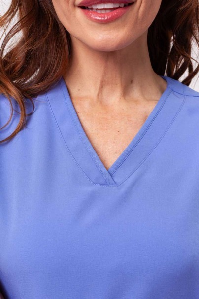 Women's Healing Hands Skyler scrub top ciel blue-5