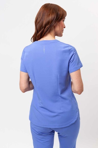 Women's Healing Hands Skyler scrub top ciel blue-4