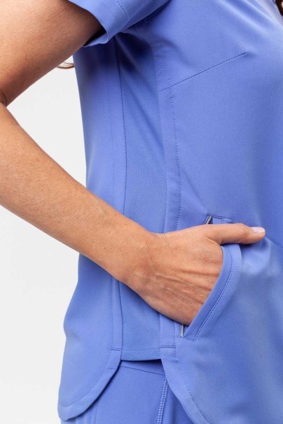 Women's Healing Hands Skyler scrub top ciel blue-8