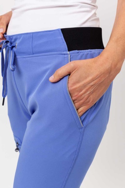 Women's Healing Hands scrubs set (Skyler top, Nisha trousers) ceil blue-13