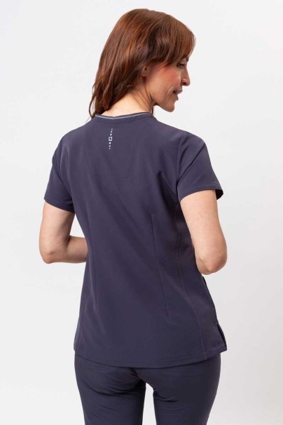 Women's Healing Hands Sonia scrub top pewter-4