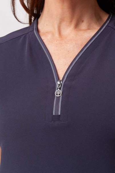 Women's Healing Hands scrubs set (Sonia top, Nisha trousers) pewter-4