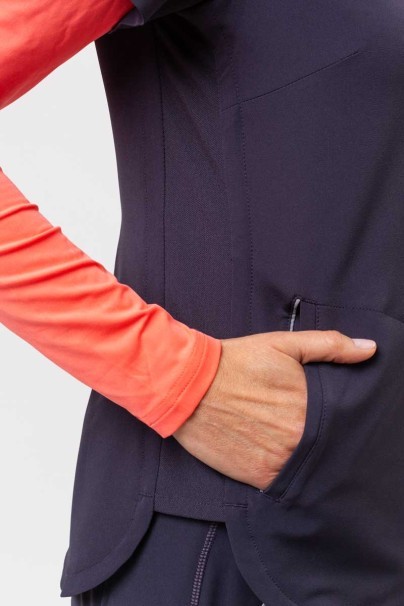 Women's Healing Hands Skyler scrub top pewter-7