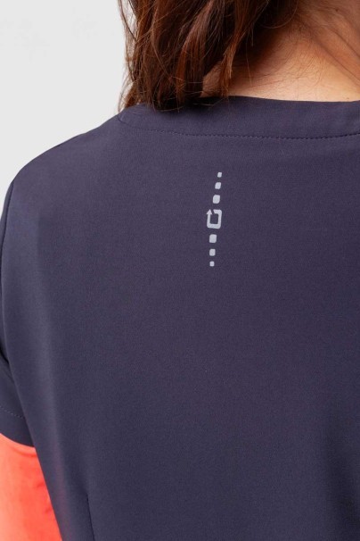 Women's Healing Hands Skyler scrub top pewter-5