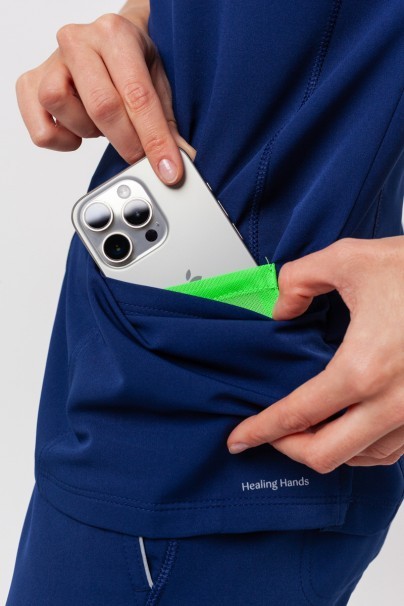 Women's Healing Hands Sonia scrub top navy-8