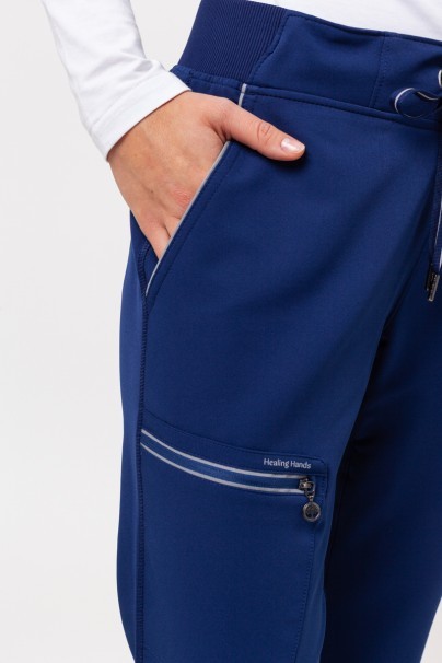 Women's Healing Hands Nisha scrub trousers navy-3