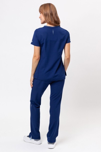 Women's Healing Hands scrubs set (Sonia top, Nisha trousers) navy-2