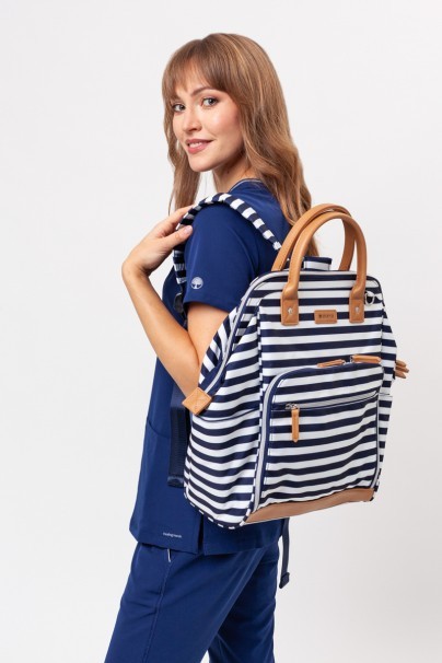 Women's Healing Hands scrubs set (Sonia top, Nisha trousers) navy-6