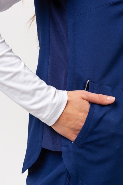 Women's Healing Hands Skyler scrub top navy-7