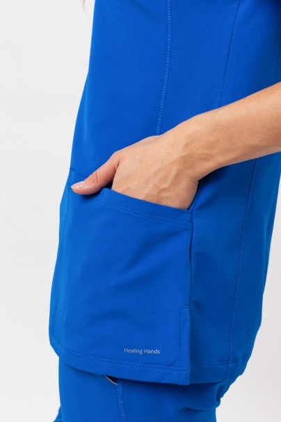 Women's Healing Hands Sonia scrub top royal blue-7