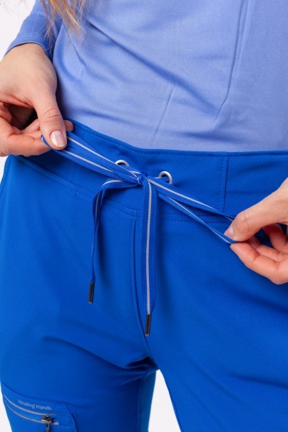 Women's Healing Hands Nisha scrub trousers royal blue-7