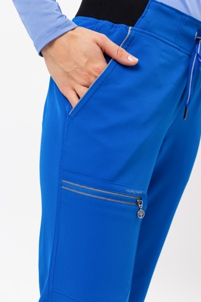 Women's Healing Hands Nisha scrub trousers royal blue-4
