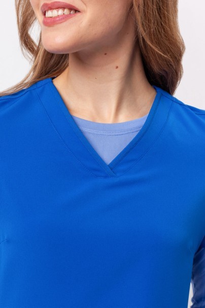 Women's Healing Hands Skyler scrub top royal blue-3