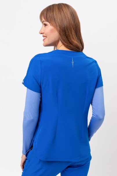 Women's Healing Hands Skyler scrub top royal blue-2