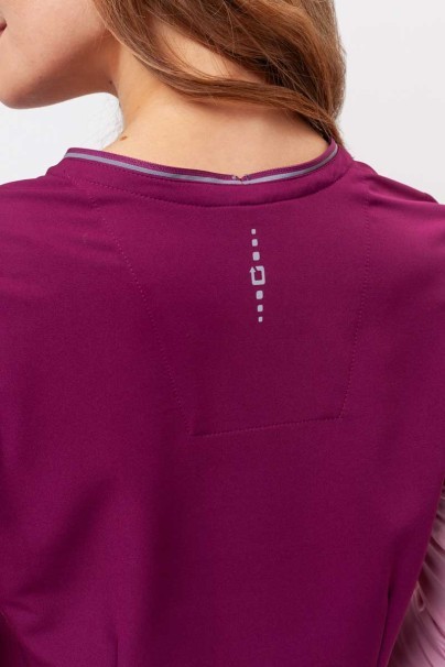 Women's Healing Hands scrubs set (Sonia top, Nisha trousers) wine-5