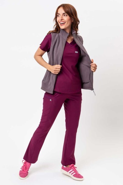 Women’s Malfini Fleece vest steel grey-1