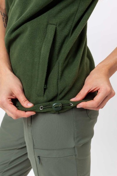 Women’s Malfini Fleece vest bottle green-4