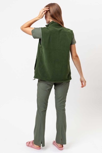 Women’s Malfini Fleece vest bottle green-6