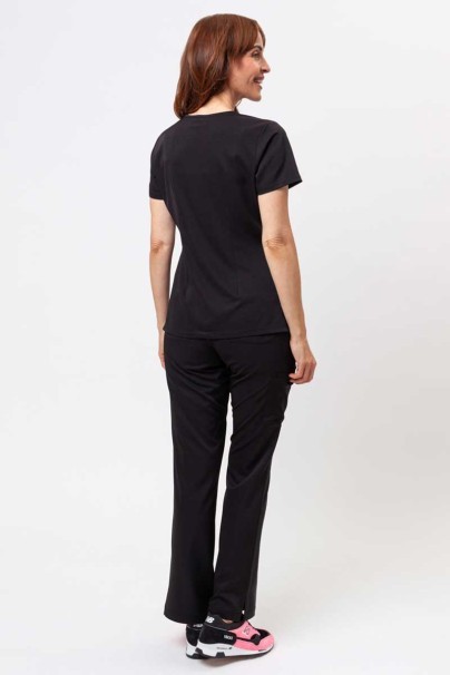 Women's Healing Hands scrubs set (Monica top, Rebecca trousers) black-2