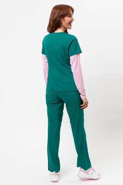Women's Healing Hands Monica V-neck scrub top green-6