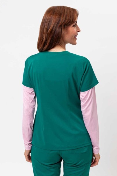 Women's Healing Hands Monica V-neck scrub top green-2
