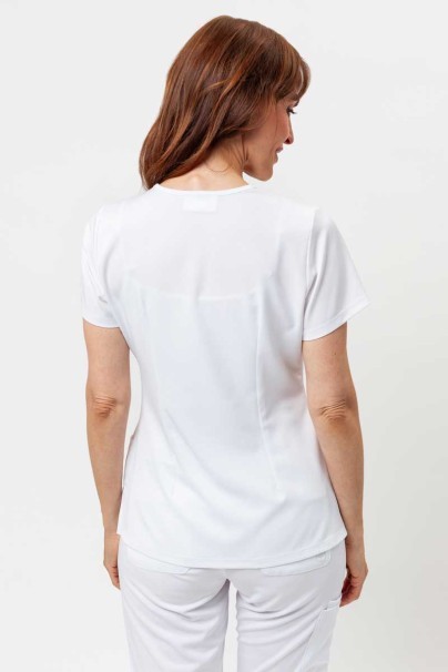 Women's Healing Hands Monica V-neck scrub top white-3